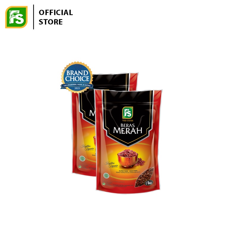 

[COD AQ80] Food Station - Beras Merah 2 pcs @1kg jvsmg