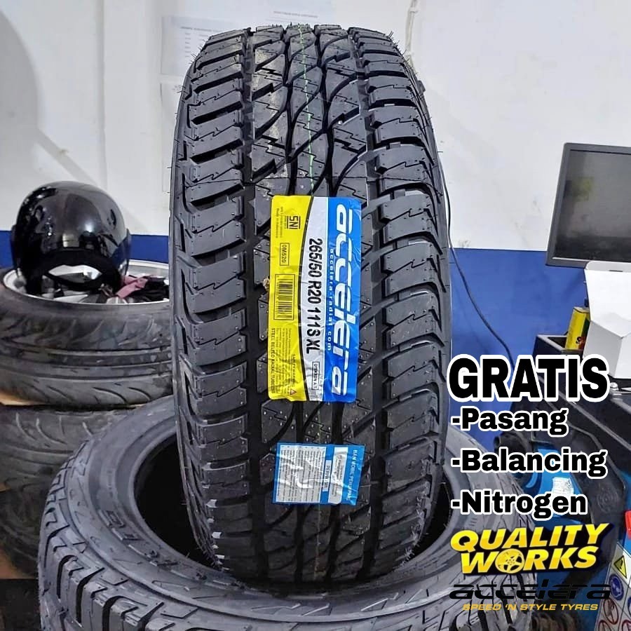 BAN RING 20 UKURAN 265 50 R20 ACCELERA OMIKRON AT - BAN MOBIL 265/50 R20