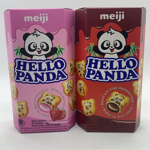 Lukchup_Oiyen Ssg Hello Panda Biskuit Hello Panda 10X8Gr Renteng Hello Panda 45Gr Pak Biscuit Hello