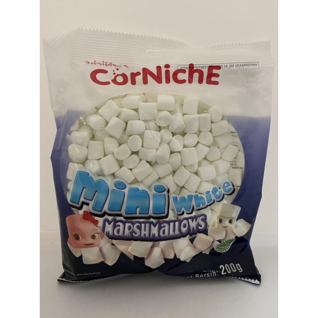 

CORNICHE MINI MARSHMALLOW WHITE 200 GR