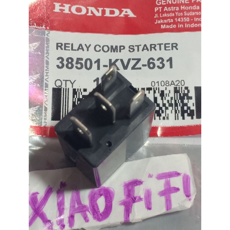 Relay starter kaki 4  beat -fi, Vario 125(KVZ) (HITAM)