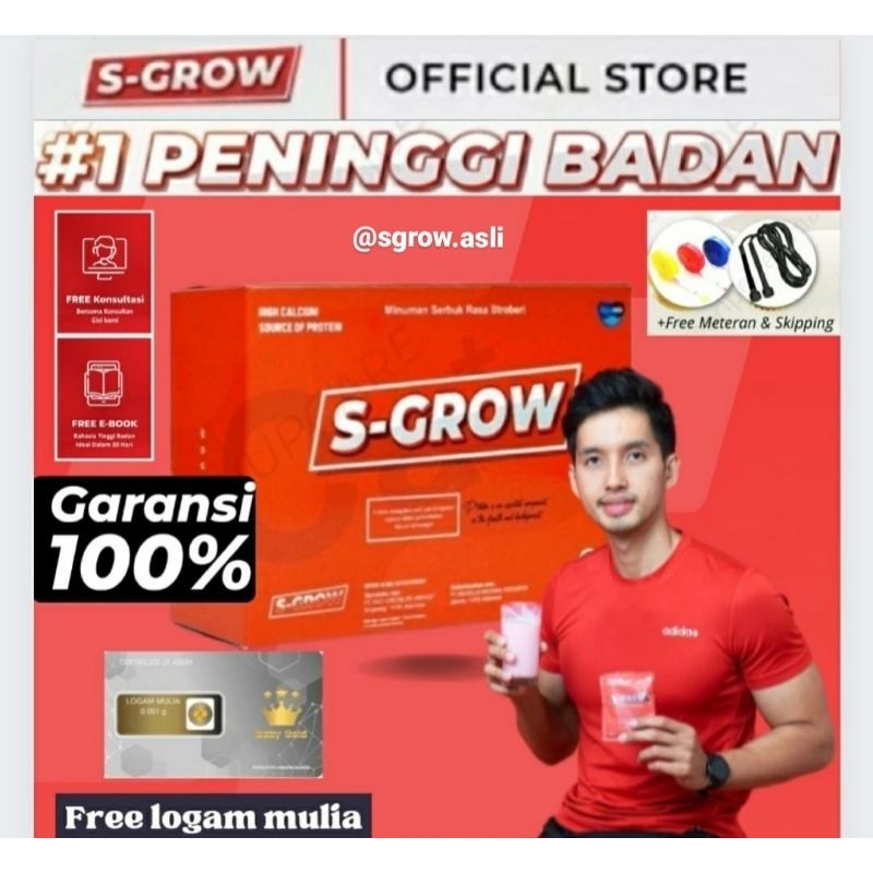 Susu S Grow Official Store Suplemen Kesehatan Obat Peninggi Badan Anak Remaja Dewasa S-Grow Terbaik