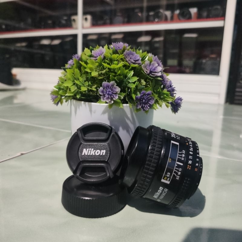 LENSA FIX NIKON 35MM F2  AFD SUPER BOKEH TAJAM ABIS BUKAN LENSA MIROLES MAUPUN CANON EOS
