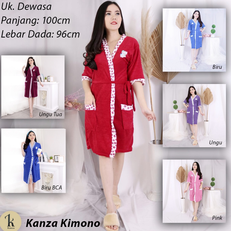 murah Kimono Handuk Dewasa L/Jubah Mandi/Kimono Murah Lembut/Handuk Mandi Kimono belkang
