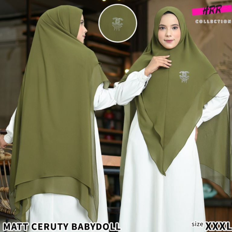 modelTipe GFM451 KHIMAR SAHLA PAYET // HIJAB 2 LAYER PARI // JILBAB 2 LAYER CERUTI BABY DOLL