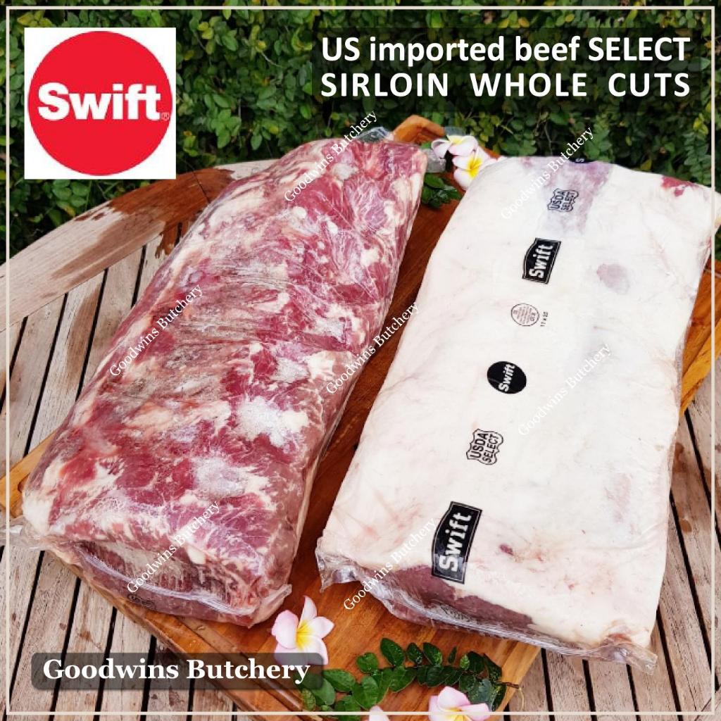 

US beef WHOLE SIRLOIN SELECT USDA Swift / BlueRibbon daging sapi has luar frozen whole cuts