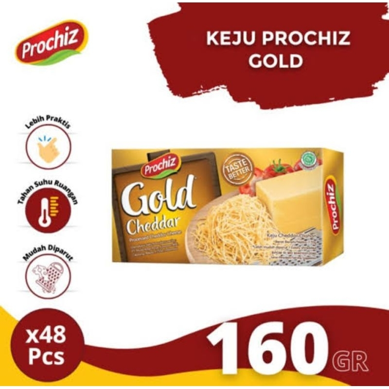 

Keju prochiz gold 160 gram - Cheese