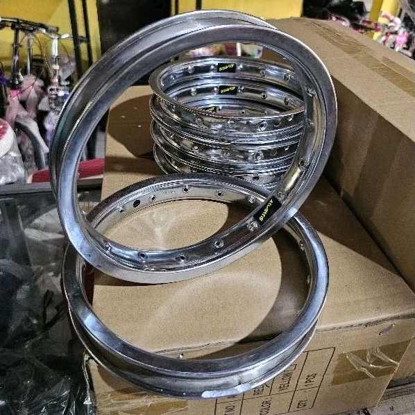 Rim Sepeda Velg Peleng Sepeda 16 Bmx Mini Ctb Besi/Alloy 20h