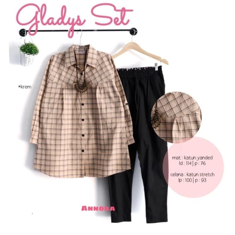 TKG - GLADYS ONE SET Jumbo Premiun Ld120 Muat Bb90 Kg Bisa Cod by Fashion Muslim Solo