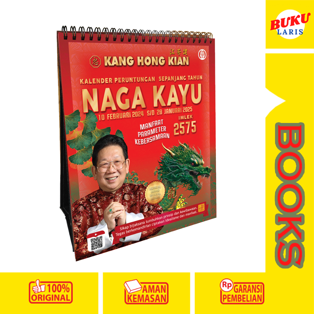 

READY STOCK - Kalender Naga Kayu 2024 Imlek 2575 - KANG HONG KIAN - Original