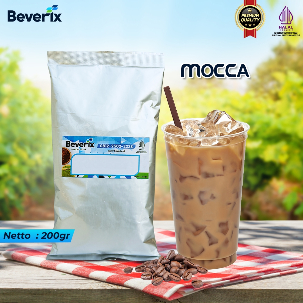 

Bubuk Kopi Rasa Mochachino Premium Beverix Powder Drink Kemasan 200 gram