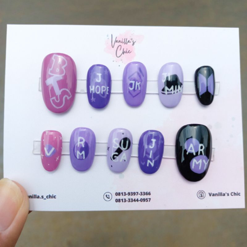 Fake Nails BTS Member Press On Nails