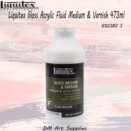 

Liquitex Gloss Acrylic Fluid Medium & Varnish 473ml (692380 3)