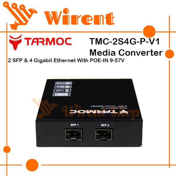 Ethernet Fiber Switch 2 SFP 4 LAN Gigabit | Media Converter FO