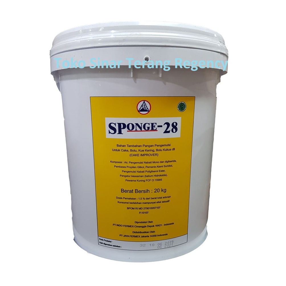 

**JSN SP / Sponge 28 1 KG Pengembang / pelembut kue GROSIR pail / ember Produk
