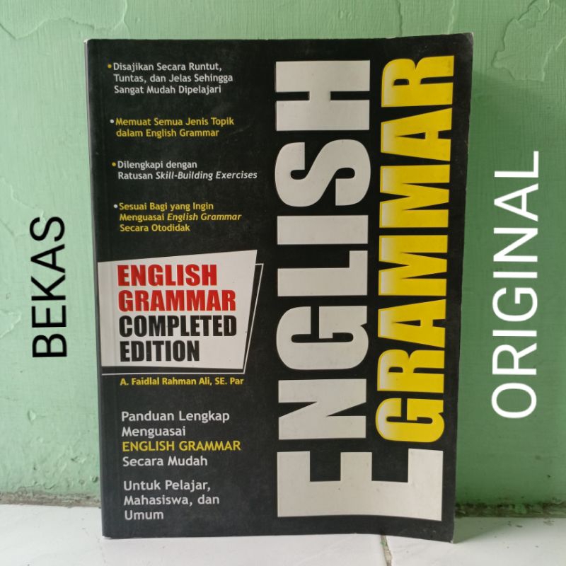 Buku Panduan Lengkap Menguasai English Grammar Completed Edition Tata Bahasa Inggris Secara Runtut T