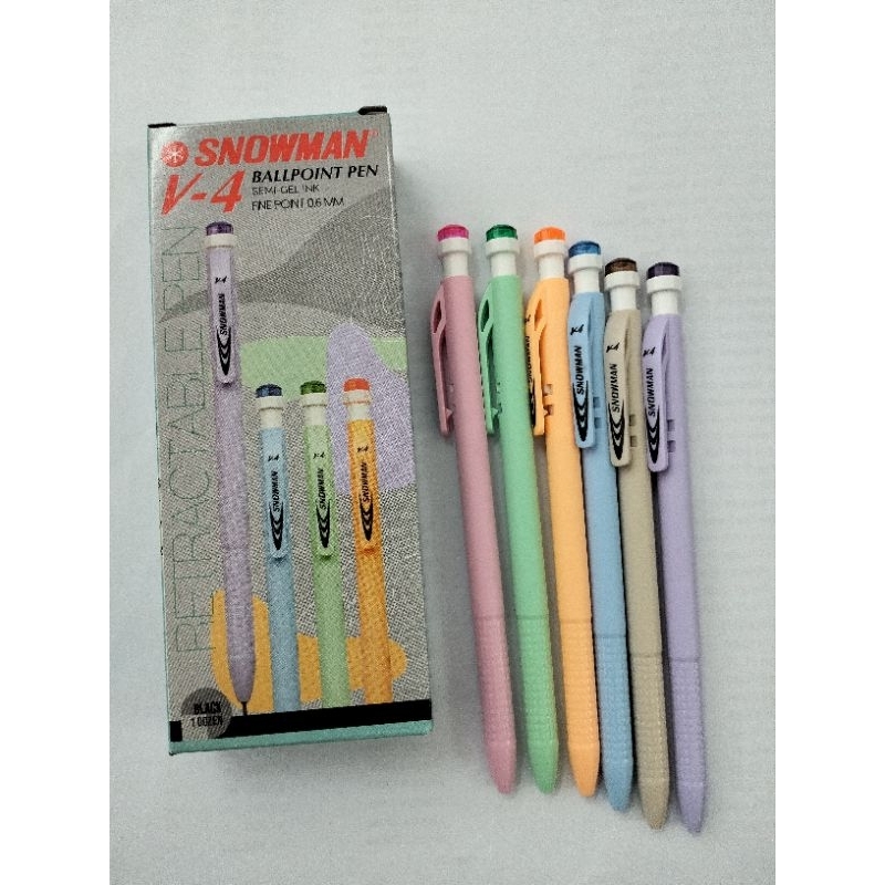 

Pulpen Snowman V4 Retractable 0.6mm