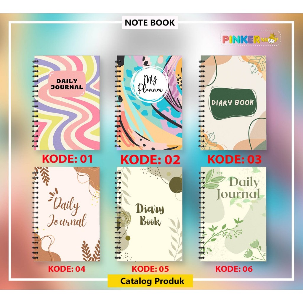

(NS-015) BUKU TULIS NOTEBOOK A5 14,8 cm x 21.0 cm dan A6 10,5 x 14,8 cm SPIRAL POLOS / GARIS