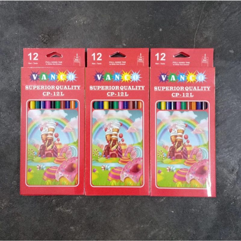 

Pensil Warna Vanco Panjang /Pensil Warna 12 Warna