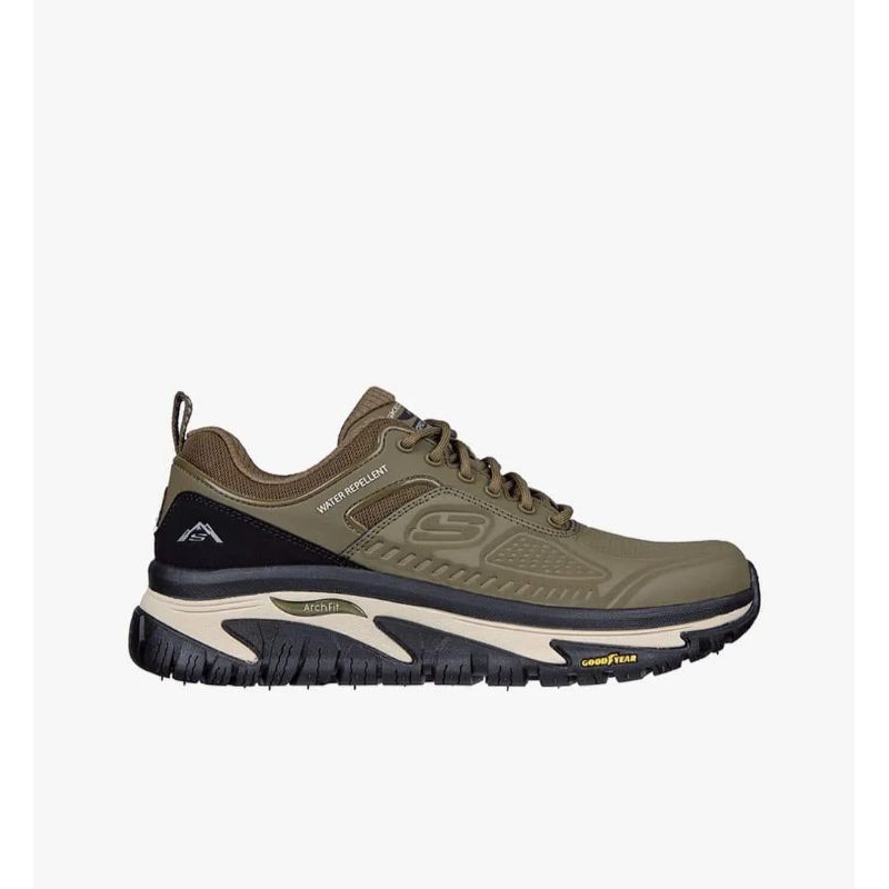 SKECHERS ARCH FIT ROAD WALKER MEN'S FITNESS SHOES - OLIVE