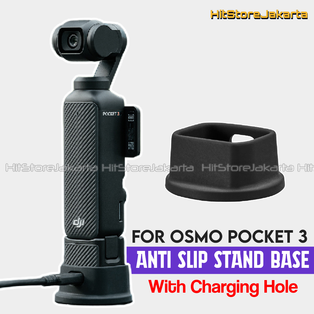 Anti Slip Stand Base For DJI Osmo Pocket 3 Osmo Pocket 4 Silicone Base With Charging Hole