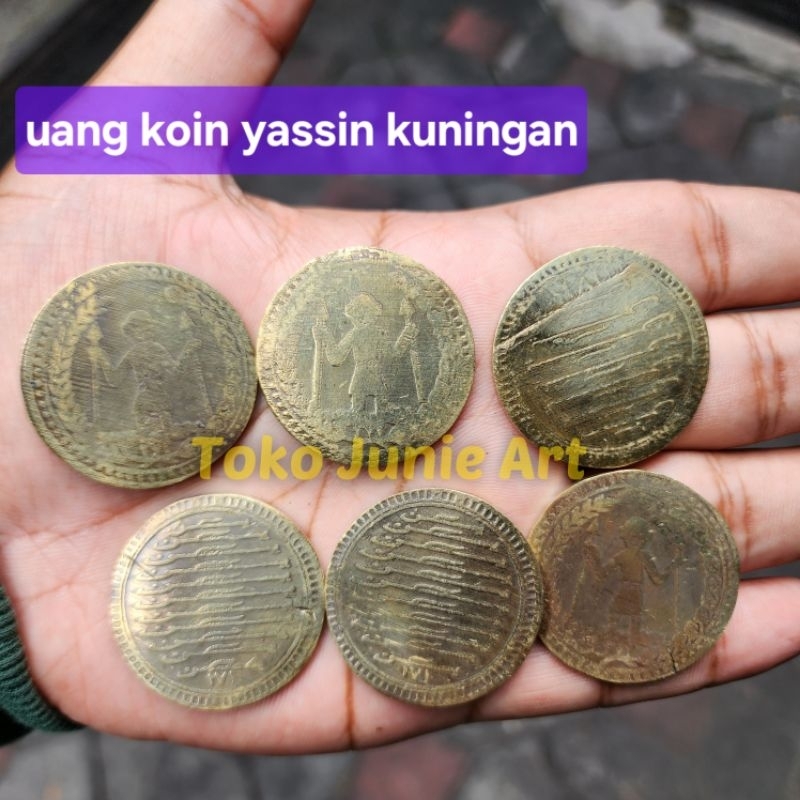 UANG KOIN YASIN KUNINGAN TEBAL