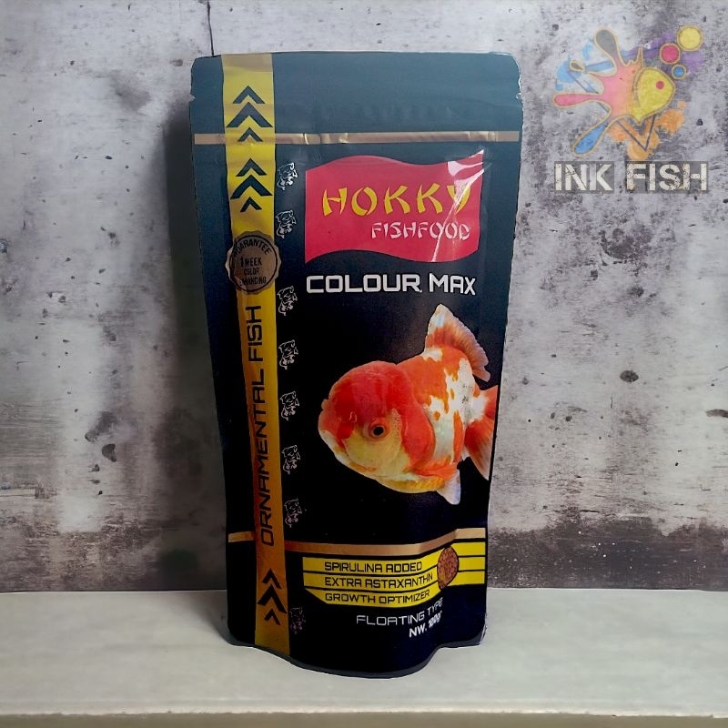 Makanan ikan hias mas koki Pelet ikan koki Hokky Color Max