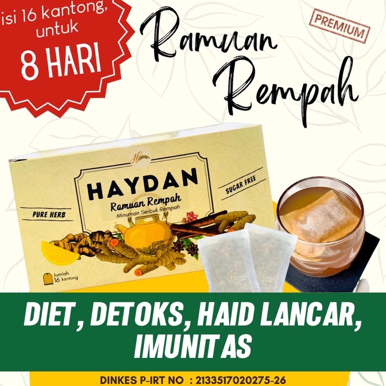 

HEHHE Teh Detox | Teh Celup Rempah | JSR | Imunitas | Ramuan Rempah Haydan 93