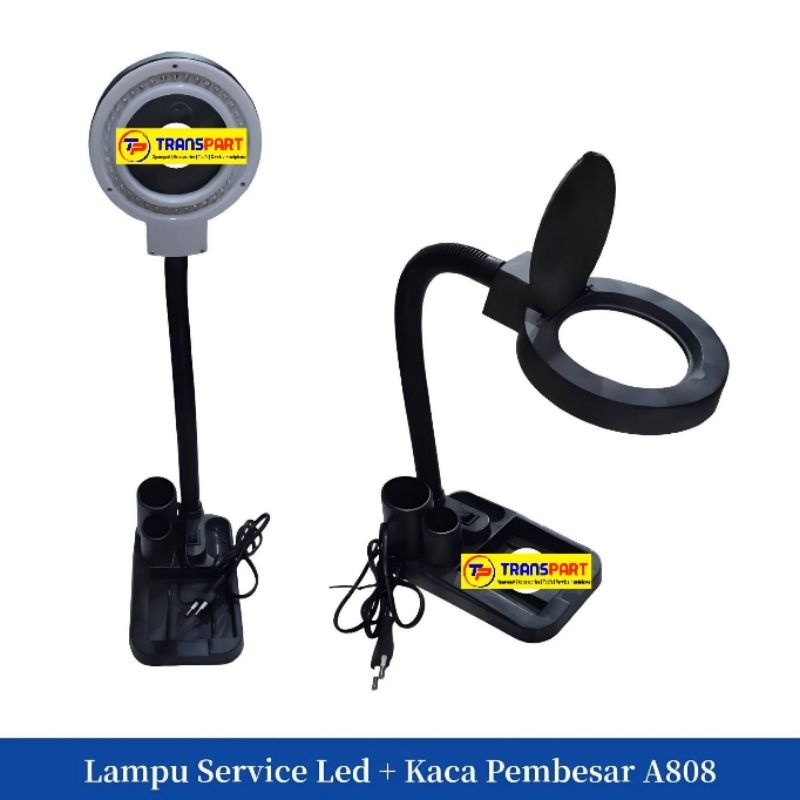 Lampu Service Led + Kaca Pembesar A808