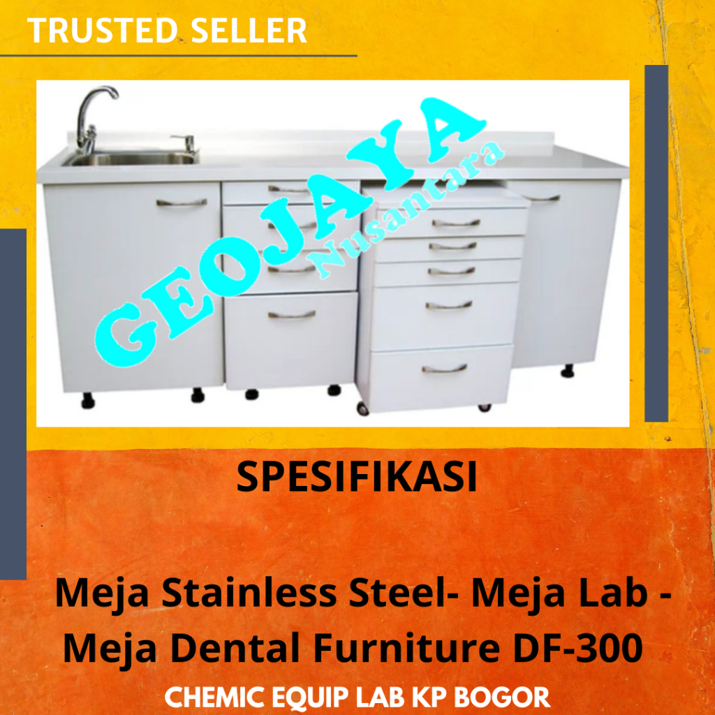 Meja Stainless Steel- Meja Lab - Meja Dental Furniture DF-300