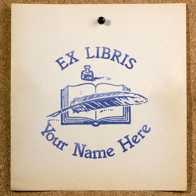 

Stempel Buku Perpustakaan Ex Libris Stamp Custom Nama SE-27