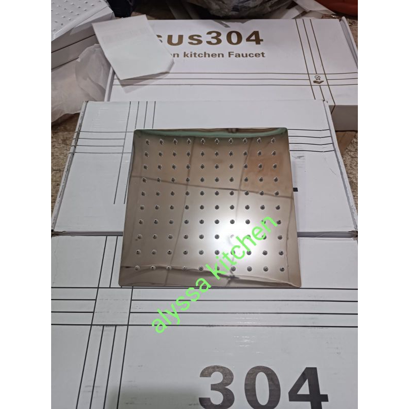 Head shower kotak stainless / Shower Tanam kotak stainless