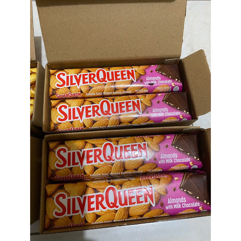 

paket hemat 2box Silverqueen 58gram / 20pcs