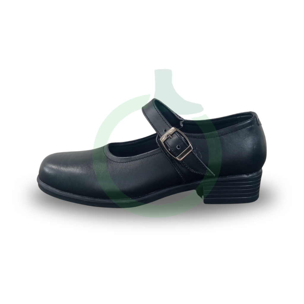 MOJO Sepatu Pantofel Tali Satu kulit nappa - sepatu paskibra sekolah pantofel wanita