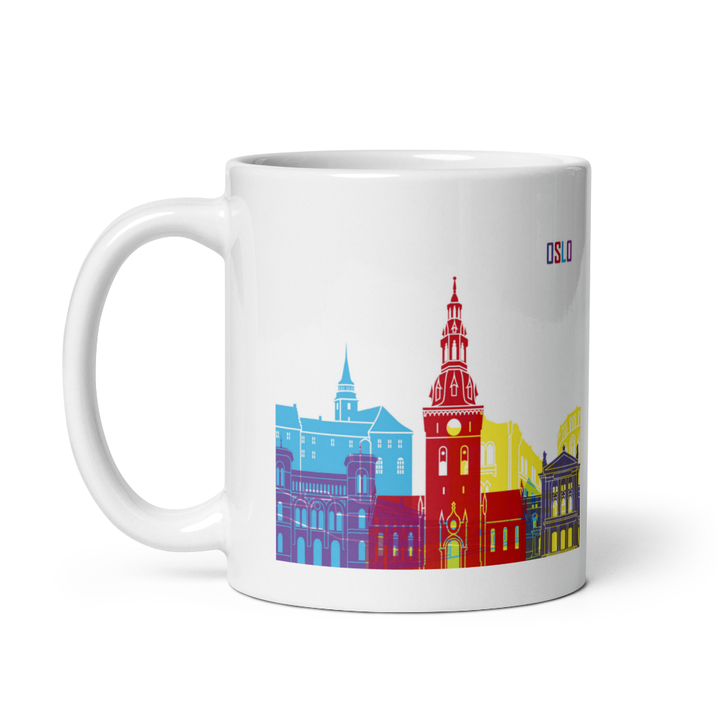 Gelas Oslo Norwegia Mug Oslo Norwegia Souvenir Oslo Norwegia Souvenir Norway Hadiah Mug World City v