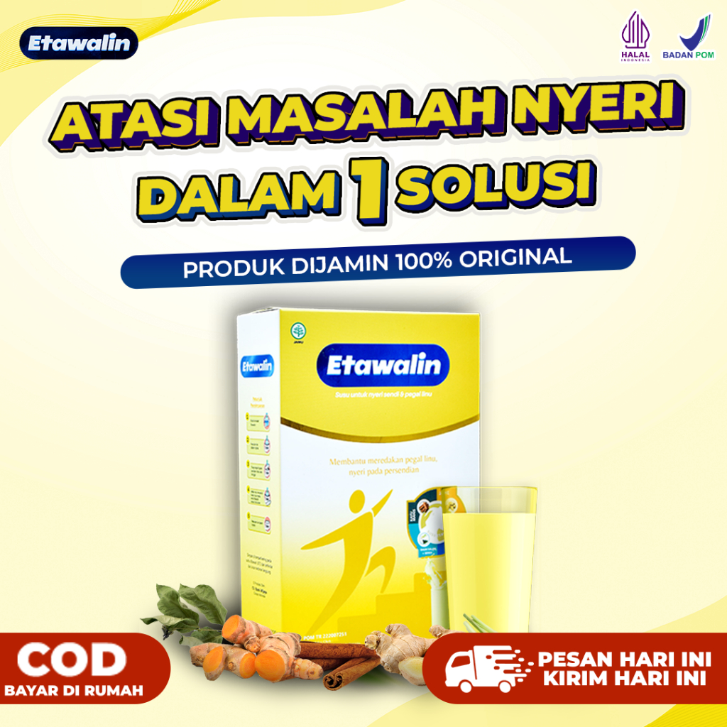 

Etawalin – Susu Kambing Etawa Tingkatkan Kepadatan & Kesehatan Tulang Sendi Susu Anti Pengapuran Sendi Asam Urat Rematik Reumatik Nyeri Sendi Cocok Untuk Lansia 200gram