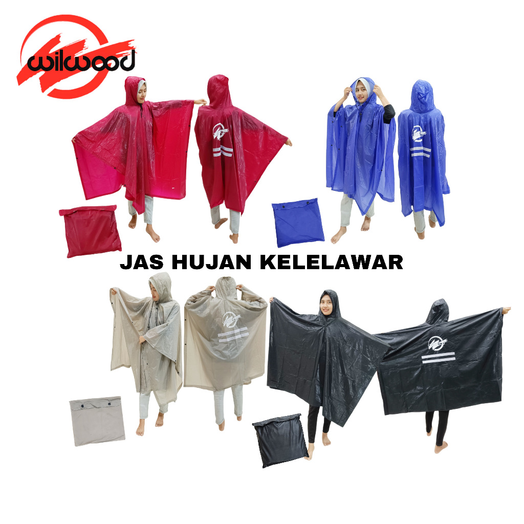 JAS HUJAN DEWASA KELELAWAR/JAS HUJAN PONCO/JAS HUJAN WILWOOD