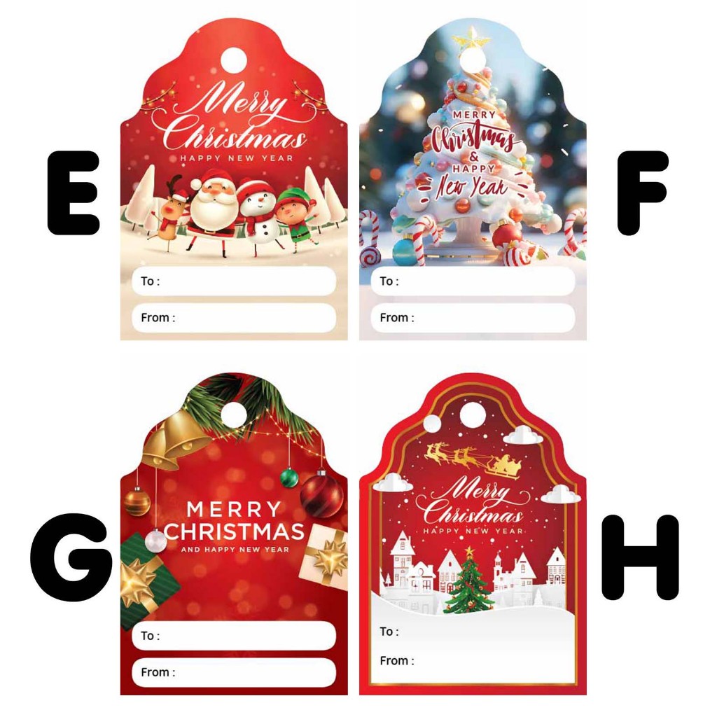 

25 PCS Hang Tag Natal / Hang Tag Merry Christmas B
