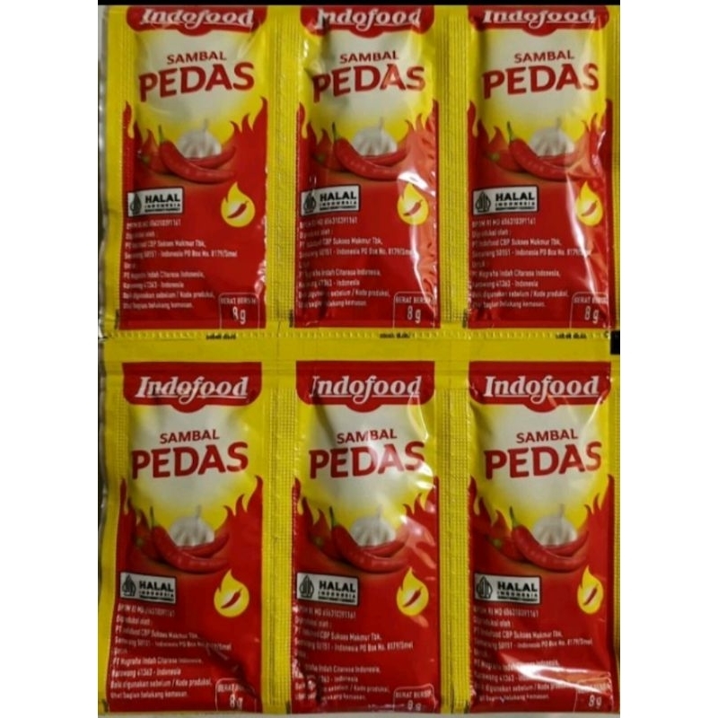 

sambal pedas Indofood 8g/4saset