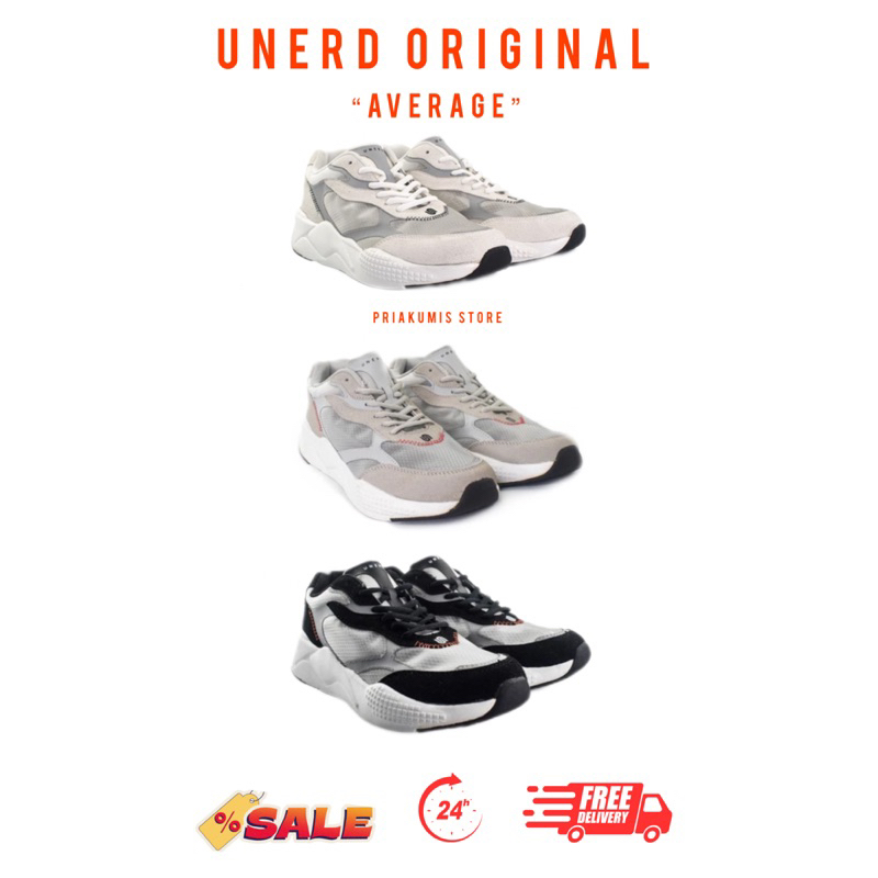 Unerd Official Average - Sepatu Sneakers Unerd | Sepatu Pria | Sepatu Wanita