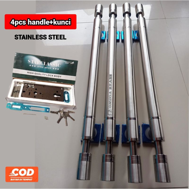 4 pcs gagang pintu rumah set KUNCI/handle pintu rumah minimalis