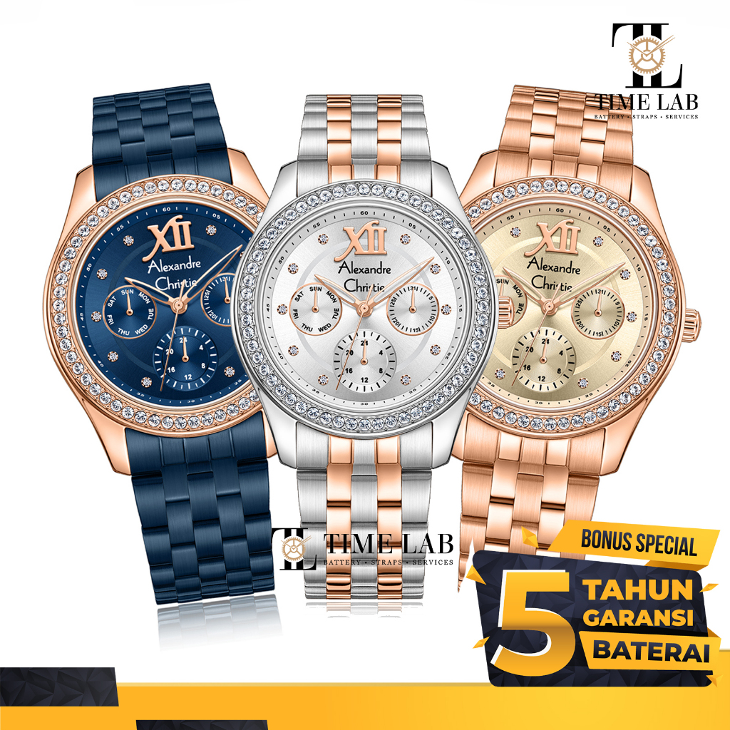 JAM TANGAN WANITA ALEXANDRE CHRISTIE AC2496 / AC 2496 BF / AC 2496 BF ORIGINAL | TIMELAB