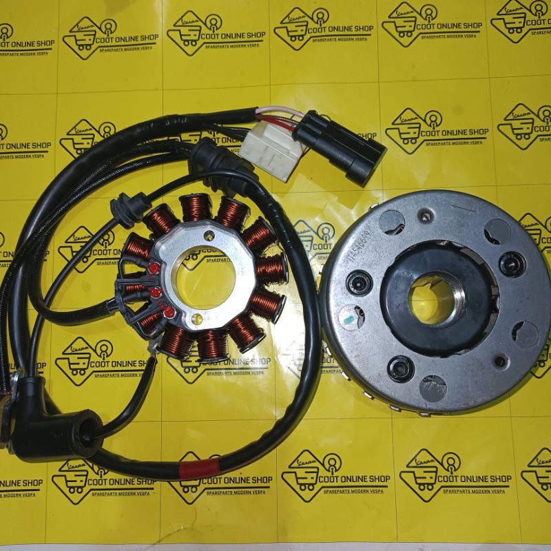 Stator Spull Komplit Oneway Vespa Matic LX S 125 150 3V Original