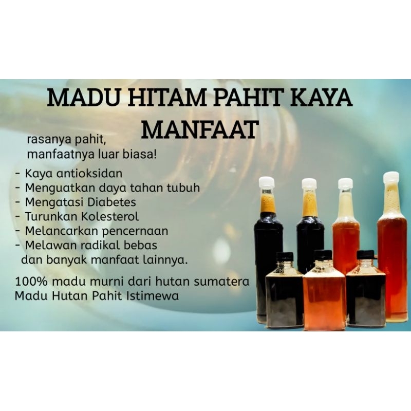 madu hitam pahit madu pahit madu hutan sumatera madu sialang obat diabetes madu obat
