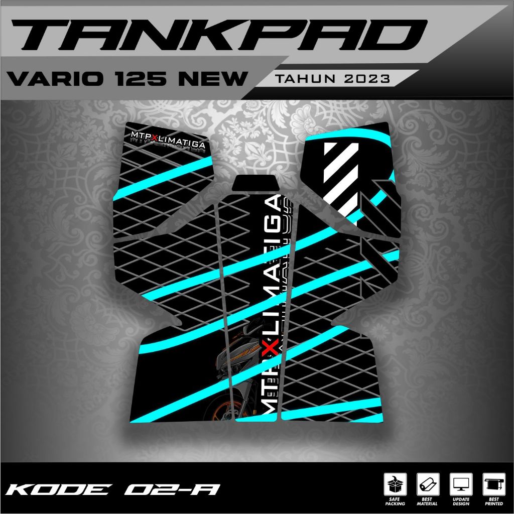 Tankpad Vario 125 New 2022 2023 Tebal Striping Vario Sticker Vario Pelindung Dashboard Vario Deckpad