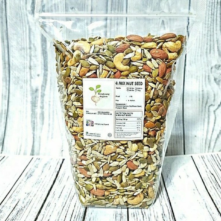 

Serba Murah MIX NUT SEED 125gr - Almond, Cashew, Pumpkin Seed, Sunflower Seed - Roasted 43