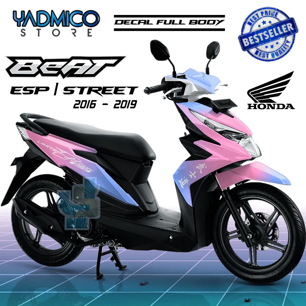 Decal Beat ESP Full Body - Stiker Motor Beat ESP 2017 Full Body - Decal Hologram Beat ESP 2018 Full 