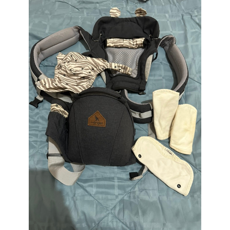 Jual gendongan bayi / Hipseat i-Angel i Angel Miracle Charcoal Original Preloved sejenis Ergobaby