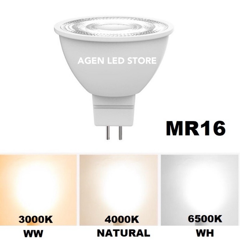 Lampu Sorot Spotlight 7 Watt 7w 7watt 220V MR16 / LED Halogen MR16 7 w Fitting MR16