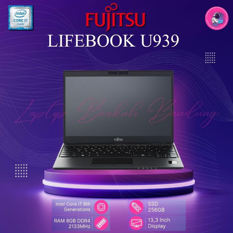 Laptop Fujitsu U939 Core i7 gen 8 Ram 8GB SSD 256GB